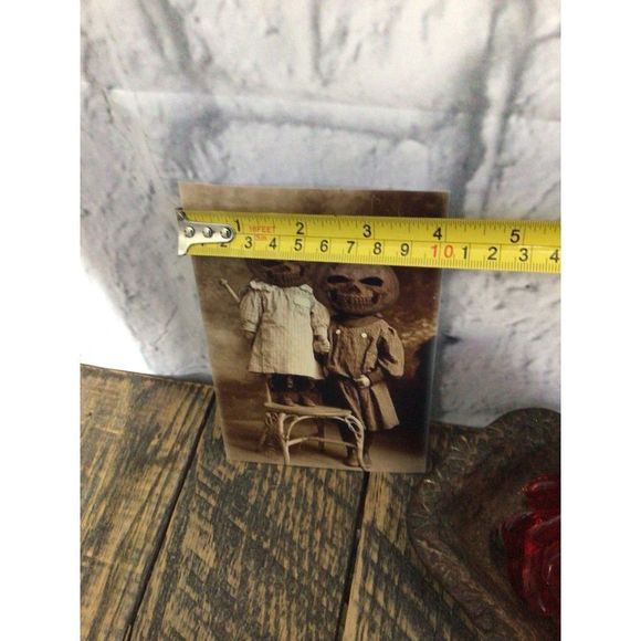 Pumpkin Heads Odd Bizarre Reprint Photo Antique Reprint Kids with Pumpkin Heads - Picture 3 of 13